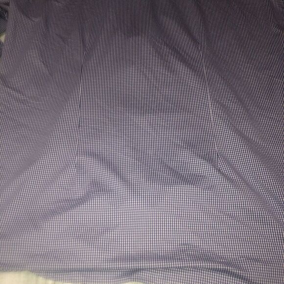 Mizzen Main Men's Large Blue Classic Fit Leeward Performance Check Button Up - Picture 10 of 11